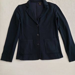 Navy Blue Tahari Cotton Jacket